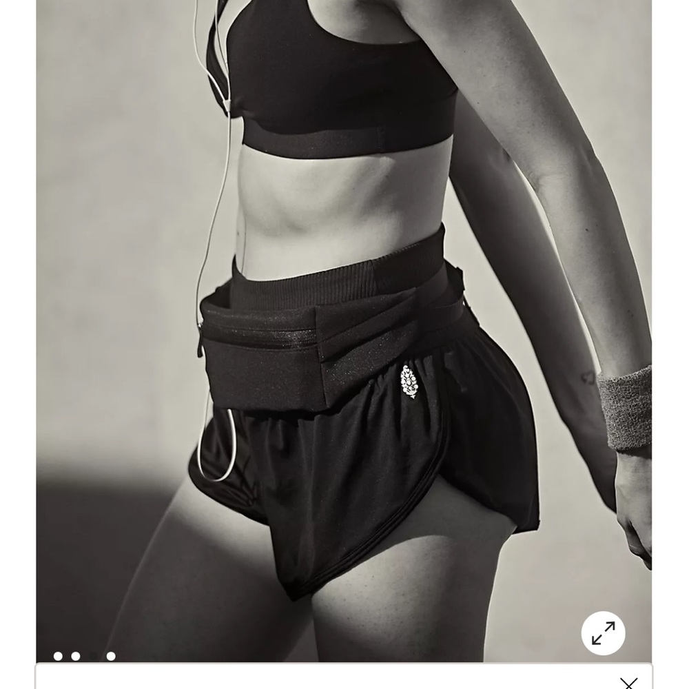 Free People Game Time Shorts XS in Black